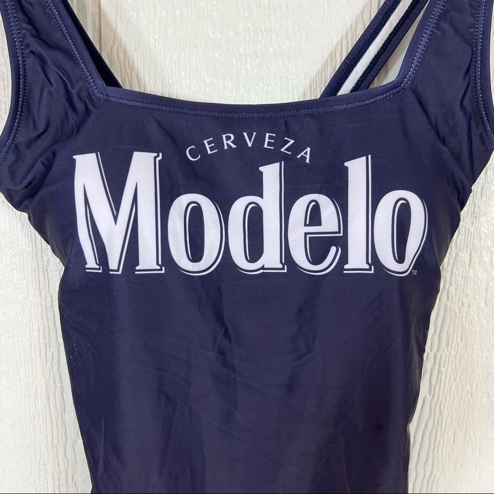 ModelCo Women's Navy Swimsuit - Picture 2 of 9